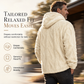 🥳💞86K+ SOLD🔥🧥Men's Winter Lined Hoodie Jacquard Pattern Long Sleeve Pullover Sweatshirt for Casual Outdoor Wear❄️🎁