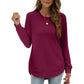 ✨ Women's High-Low Hem Long-Sleeve Tops: Effortless Style for Everyday Wear 👚