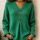 ✨ Effortless Chic Every Day: Women's Loose Fit V-Neck Knit Pullover ☕