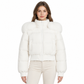 ✨ Women's Warm Cropped Padded Coat — Hooded with Faux Fur Collar 🧥