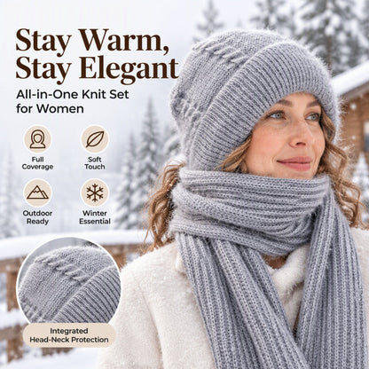 ✨ Women's Integrated Head & Neck Scarf — Full Coverage & Soft Touch ❄️