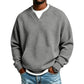 ✨ Men's Waffle Knit Sweatshirt with Front Pocket: Soft & Breathable ☕