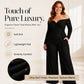 ✨ Women's Chic Off-Shoulder Sequined Jumpsuit — Elegant & Eye-Catching 🌟