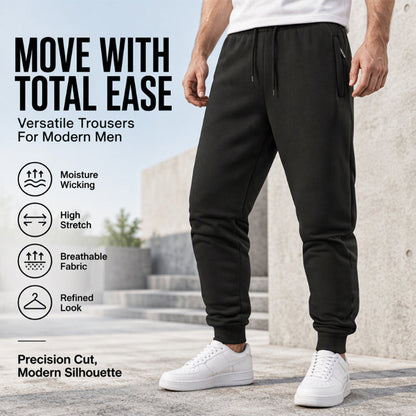 ✨ Move with Total Ease: Men's Versatile Athletic Joggers with Zip Pockets ☕