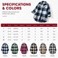 ✨ Women's Long Plaid Shacket: Oversized Fit & Effortless Layering 🍂