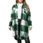 ✨ Women's Long Plaid Shacket: Oversized Fit & Effortless Layering 🍂