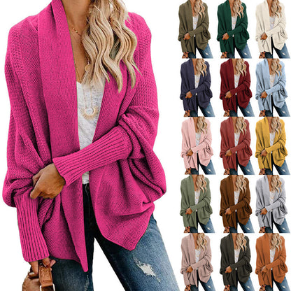 ✨ Long Sleeve Open Front Knitted Cardigan: Soft & Relaxed Fit 🧶