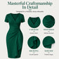 Women's Elegant V-Neck Ruffle Wrap Dress