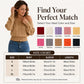 ✨ Women's Off-The-Shoulder Knit Sweater: Soft, Breathable & Elegant 🍷