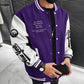 ✨ Men's Snap-Button Varsity Jacket — Retro, Graphic & Cozy 🌟