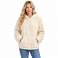 ✨ Women's Textured Knit Hoodie — Soft Plush & Relaxed Fit ✨