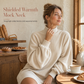 ✨ Elegant Women's Dress with Billowy Lantern Sleeves — Cozy Ribbed Knit ☕