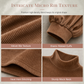 ✨ Elegant Women's Dress with Billowy Lantern Sleeves — Cozy Ribbed Knit ☕