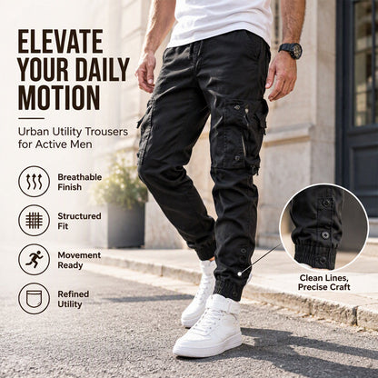 ✨ Men's Breathable Cargo Joggers — Structured Fit & Movement Ready ✨