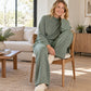 ✨ Women's Soft Touch Knit Set — Refined Collar & Fluid Drape 🌿