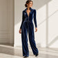 ✨ Women's Slim Fit Velvet Jumpsuit — Premium Soft Knit & Zip Detail ✨