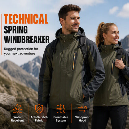 ✨ From Summit to Street: Men's DWR Windproof Hiking Jacket 🏔️