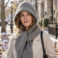 ✨ Women's 2-in-1 Knit Hooded Scarf — Cozy Coverage & Versatile Style ✨