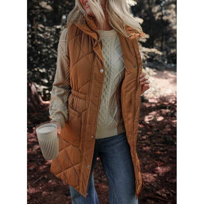 ✨ Women's Mid-Length Zip Vest — Warm, Versatile & Chic 🌟