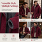✨ Men's Heavyweight Chenille Cardigan — Hooded & Warm ☕