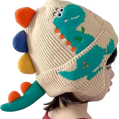 ✨ Children's Dinosaur Hat with Ear Flaps — Cotton Blend & Cute Design 🎯