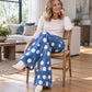 ✨ Women's Polka Dot Flare Jeans — Structured Waist & Fluid Drape ✨